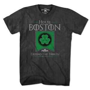Chowdaheadz House Boston Shamrock Banner TShirt Unisex Tee Soft Cotton Blend